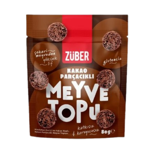 Kakao Parçacıklı GLUTENSİZ Meyve Topu 80g